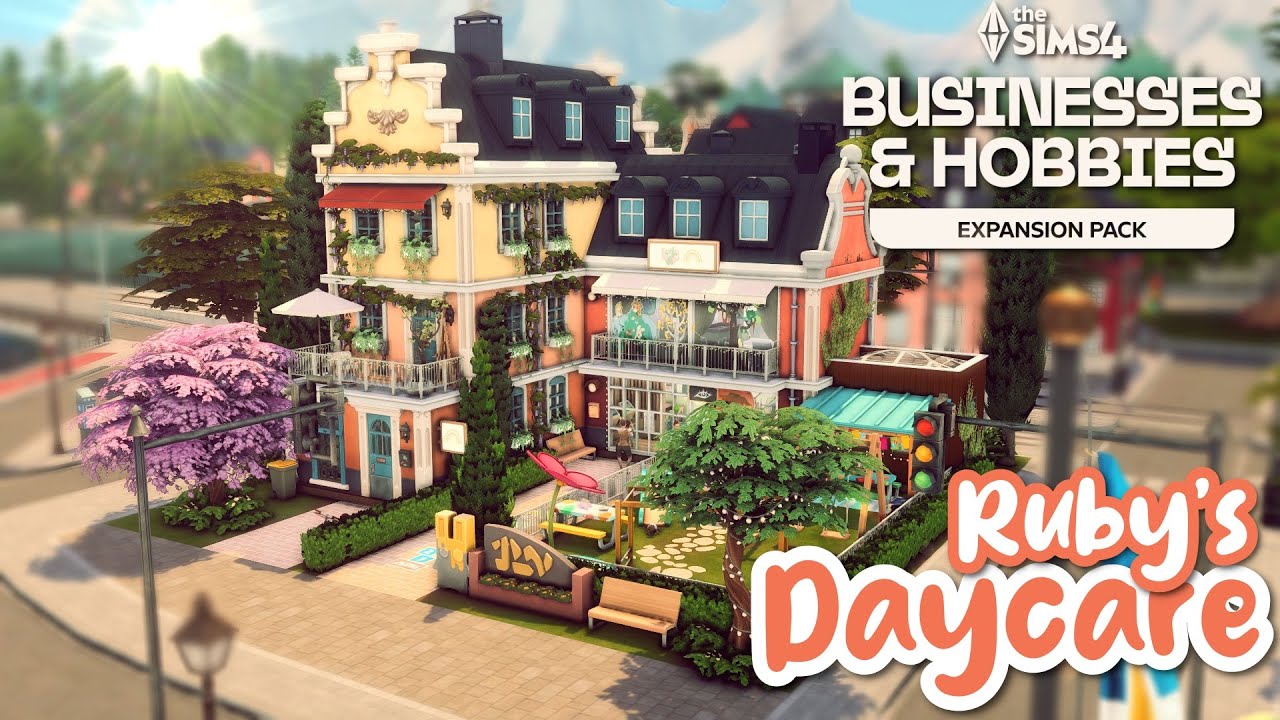 Бизнес и хобби || Строительство детского сада || The Sims 4 Скоростное строительство — без CC