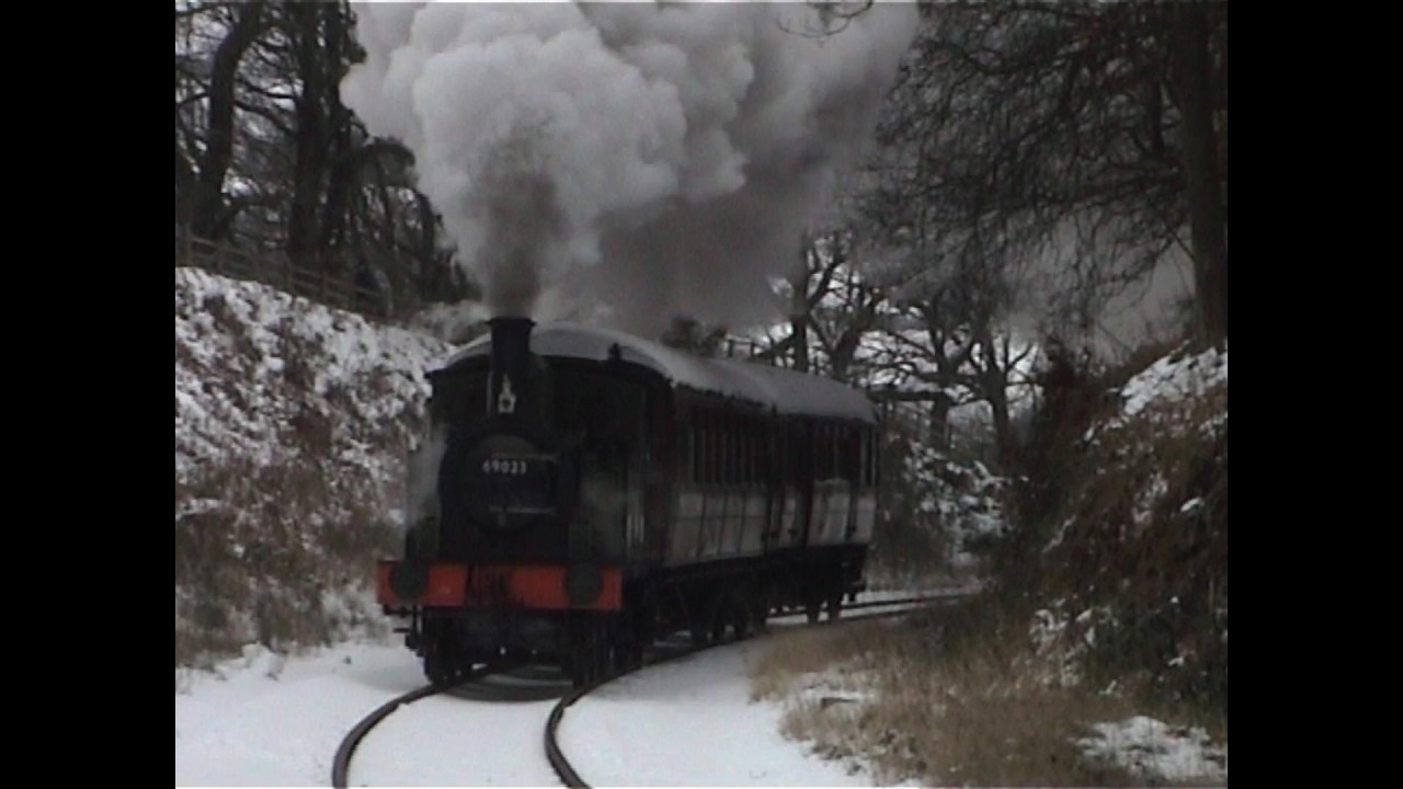 Steam battling through the winter snow that hit NYMR J72 in action#train #whitby #railway #snow