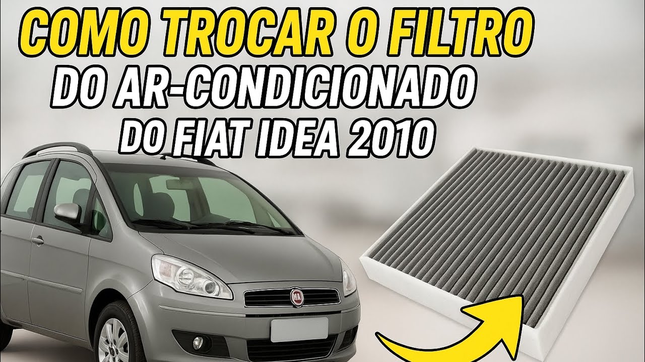 Como trocar o filtro do ar-condicionado do Fiat Idea 2010 (Passo a Passo Simples!)