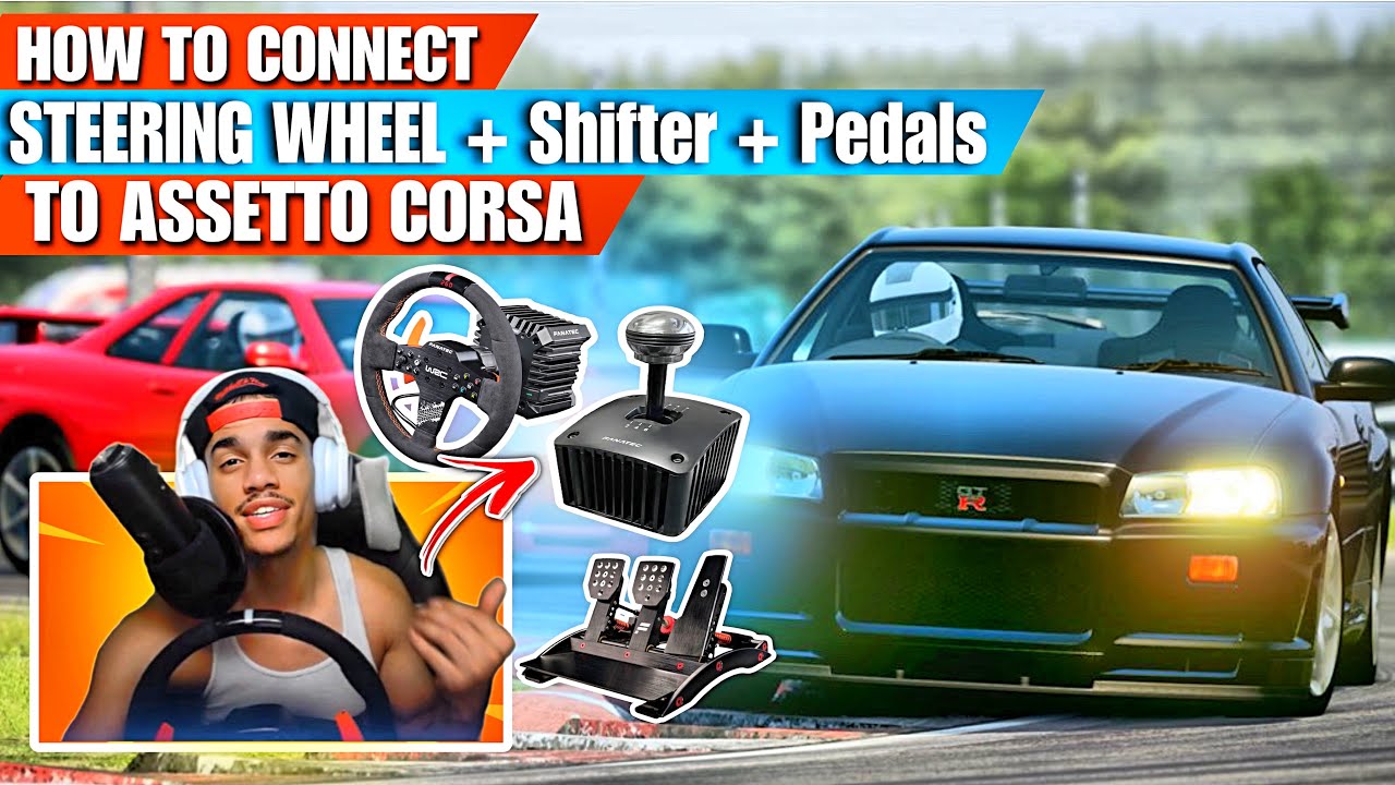 Как подключить руль + педали + рычаг переключения передач к Assetto Corsa!