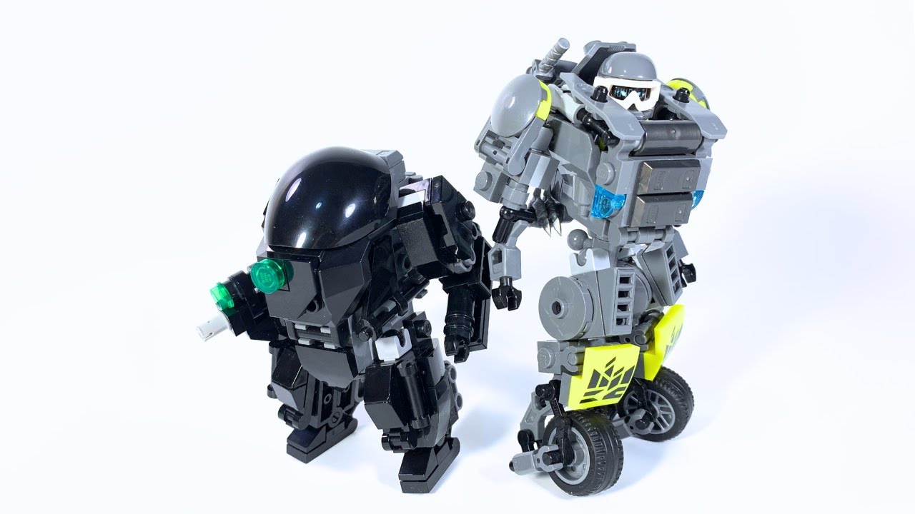 Lego Mech Suits - Axlepunk Vs. TAC Suit - Lego M1NDxBEND3R Mocs