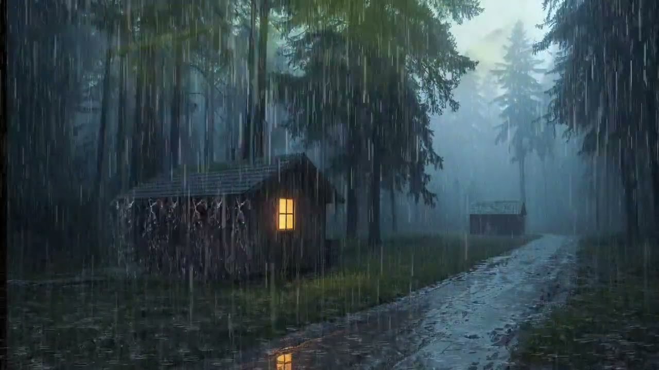 Heavy Rainstorm ASMR for Deep Focus and Restful Sleep | Relaxing Rain Noise for Stress Relief
