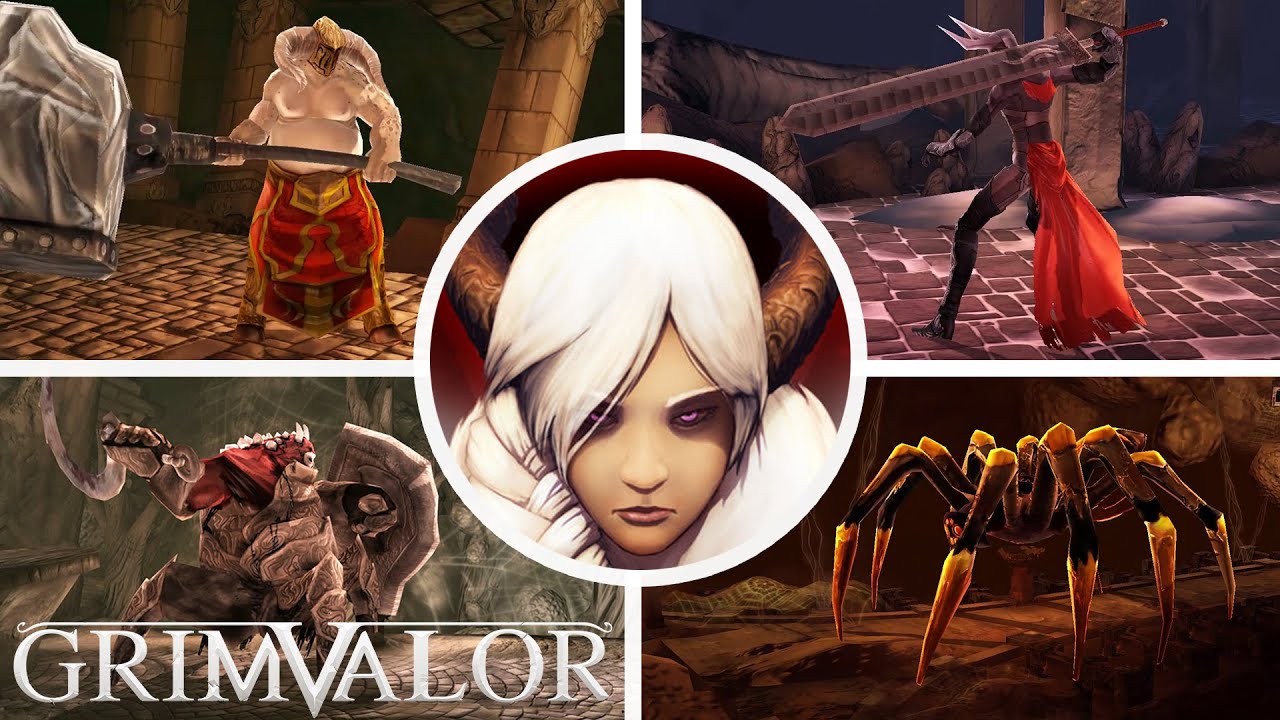Grimvalor - All Bosses + Ending