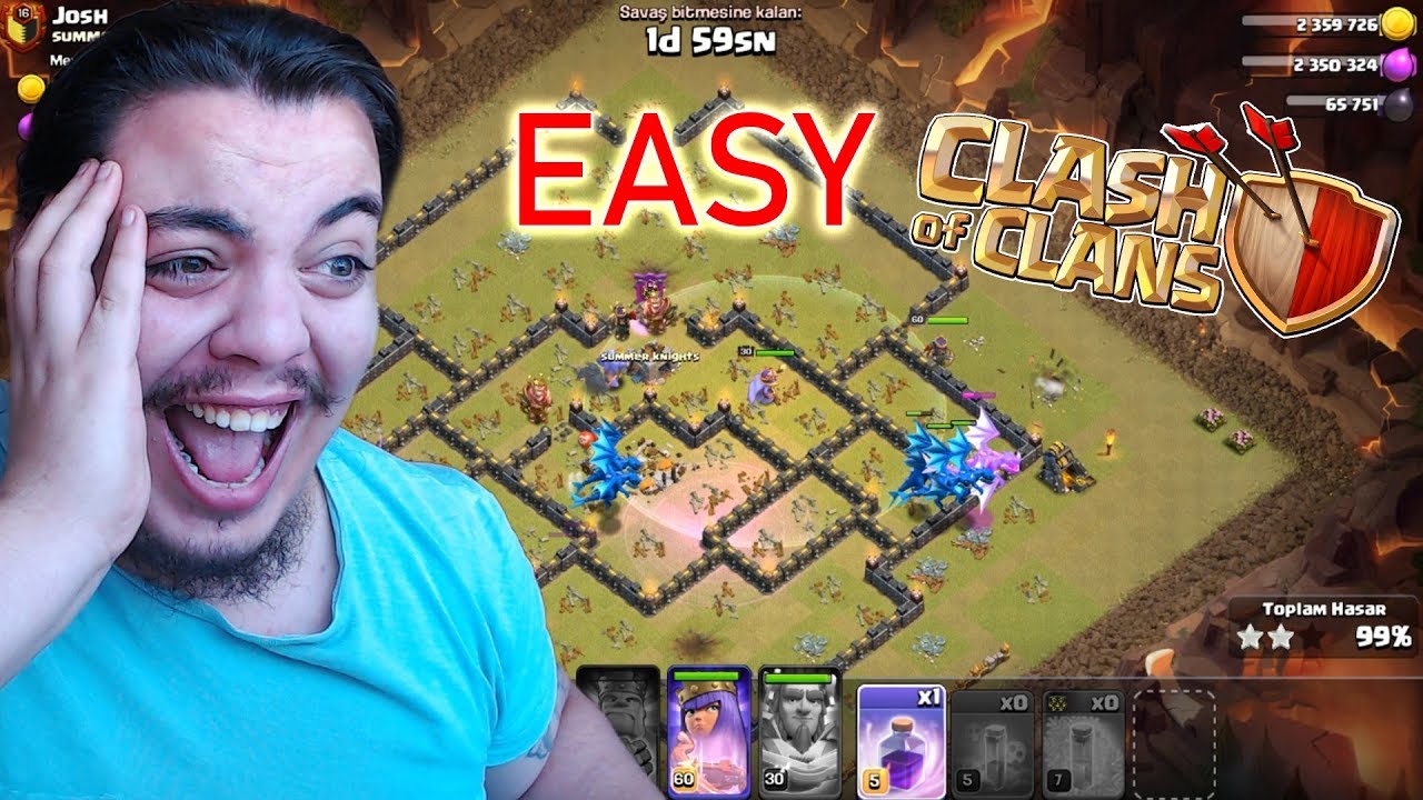 ELEKTRO EJDERHA ile SONUNDA KS de 6 YILDIZ Clash of Clans