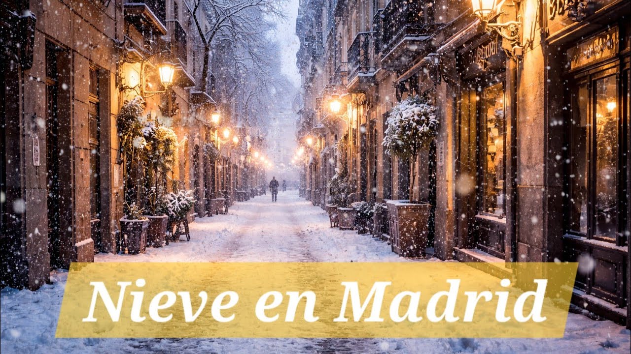 Caminando por Madrid bajo una nevada ❄️ | Walking Tour 4K UHD · Sin comentarios