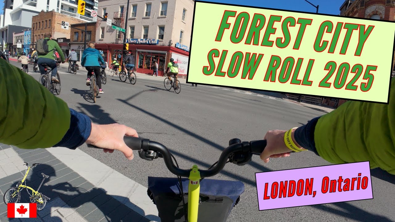 My Brompton had a blast at the 2025 Forest City Slow Roll.  So did I.