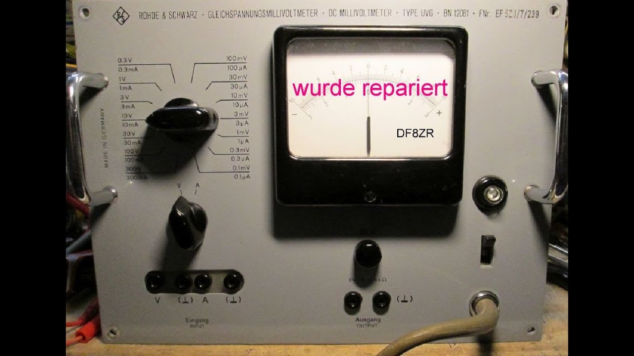 uvg dc millivoltmeter