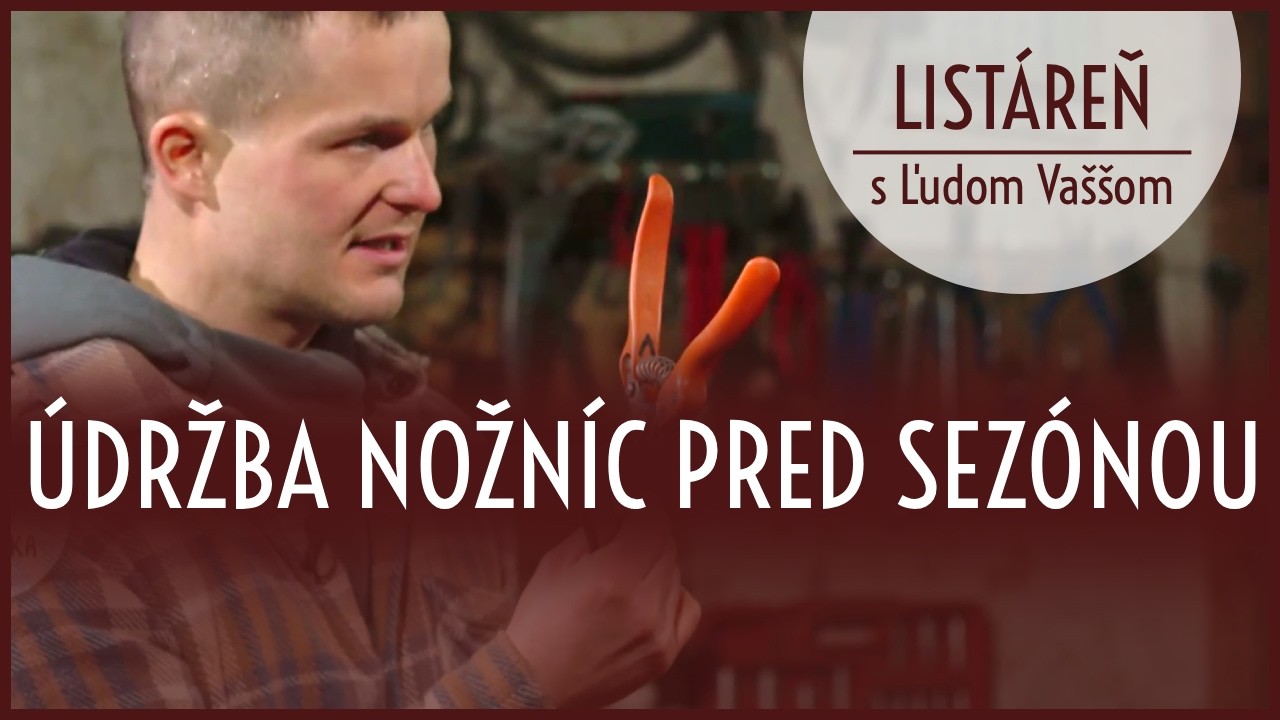 Llistáreň s Ľudom Vaššom - údržba nožníc pred sezónou