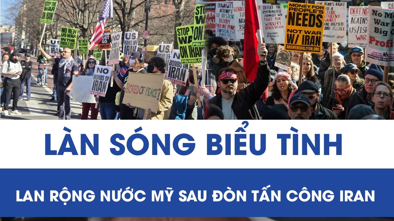 Làn sóng biểu tình lan rộng khắp nước Mỹ sau đòn tấn công quy mô lớn vào Iran