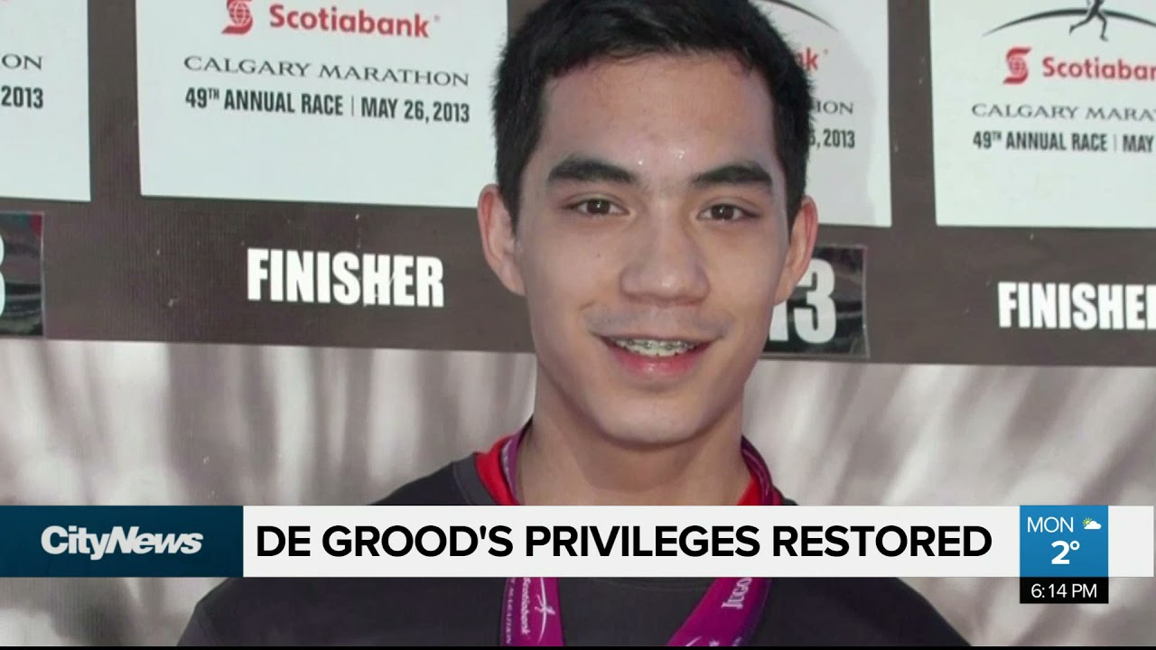 De Grood's privileges restored