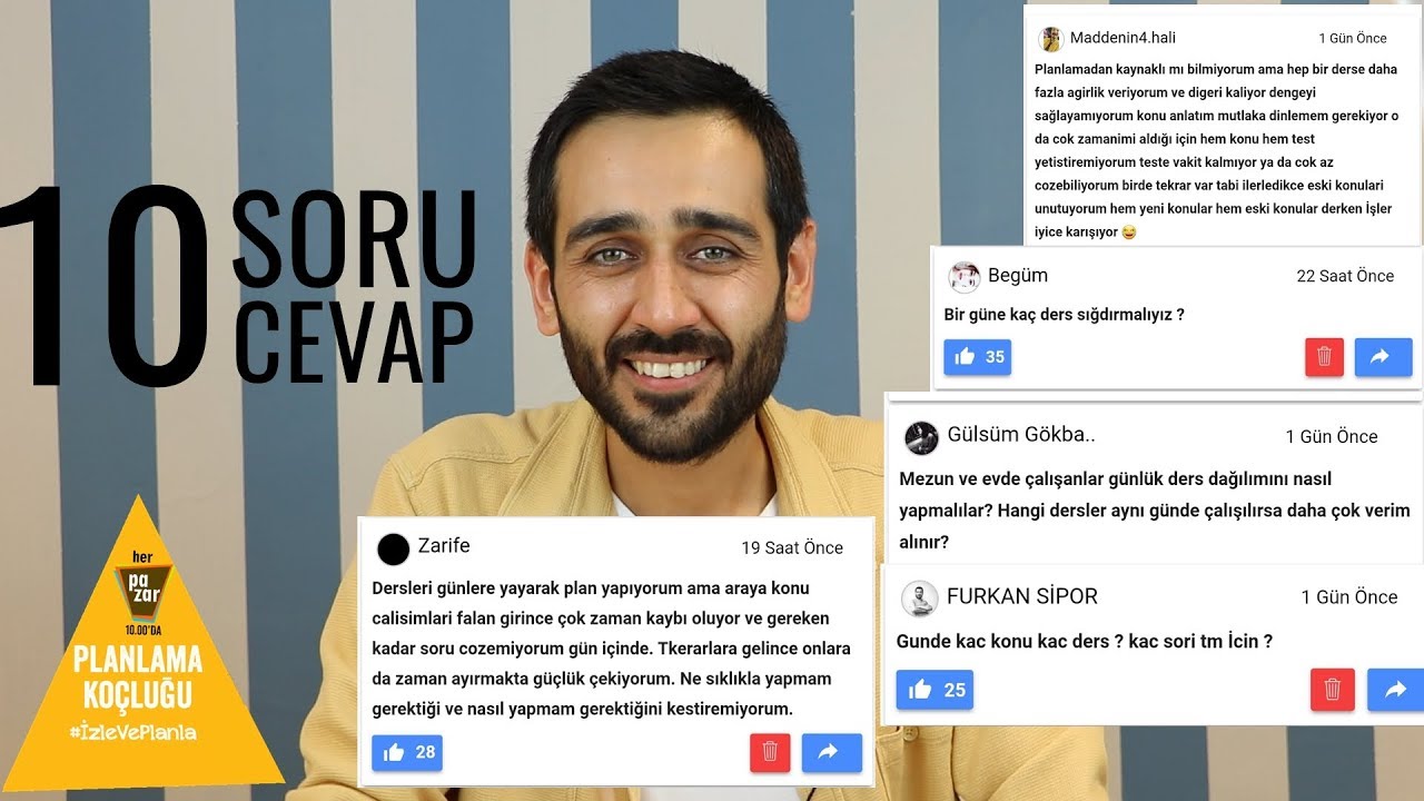 #YKS Dersleri Günlere Dağıtırken Yaşanan 10 Sıkıntı-10 Çözüm #İzleVePlanla #planlamakoçluğu18