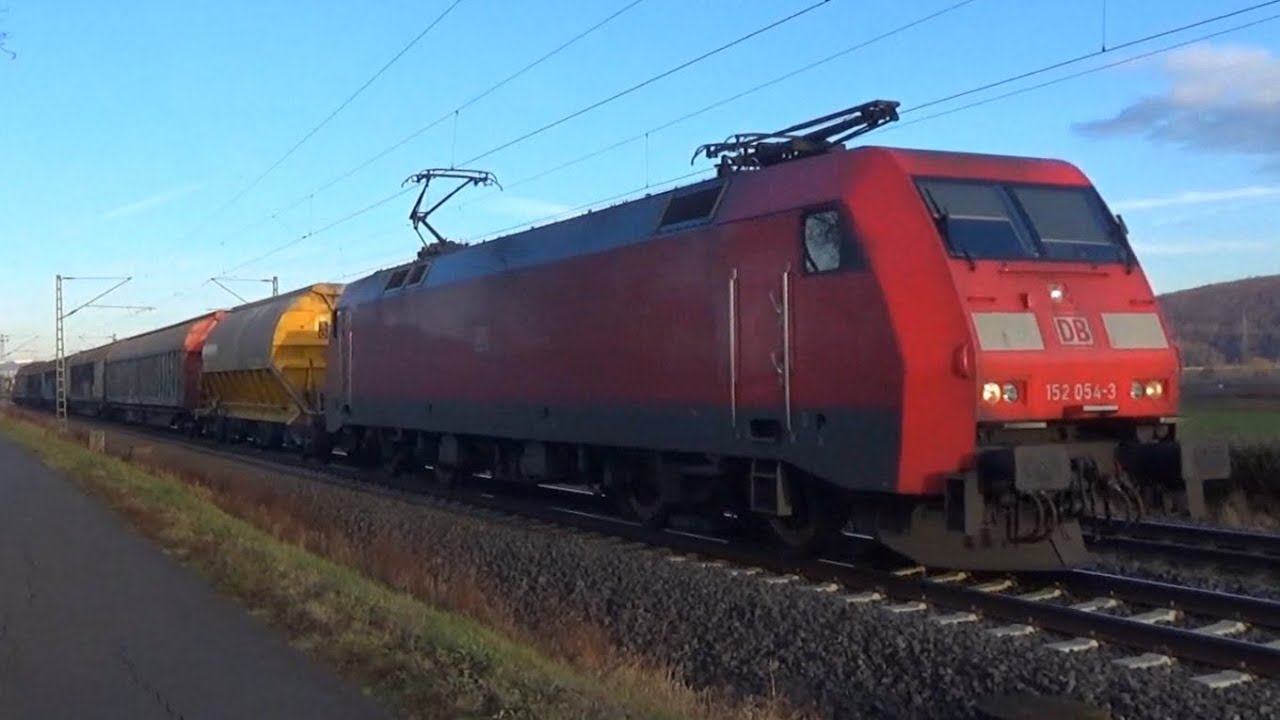 Zugverkehr auf der Main Weser Bahn mir Eurodual, raildoxx, Werbe 101er, Alstom, BE 218, VTG uvm.