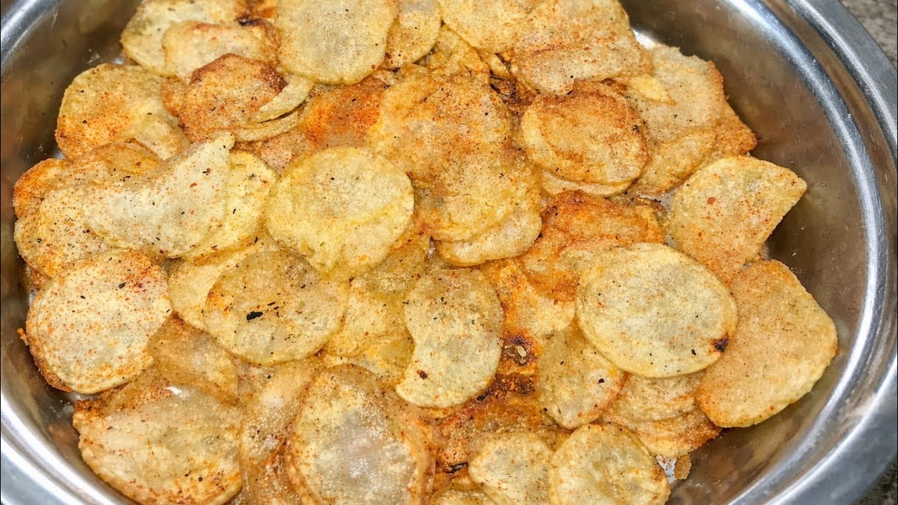Crispy Homemade Potato Chips | Kurkure Aloo Chips Recipe 😋🥔Ghar Par Banaye Crispy Potato Chips | 