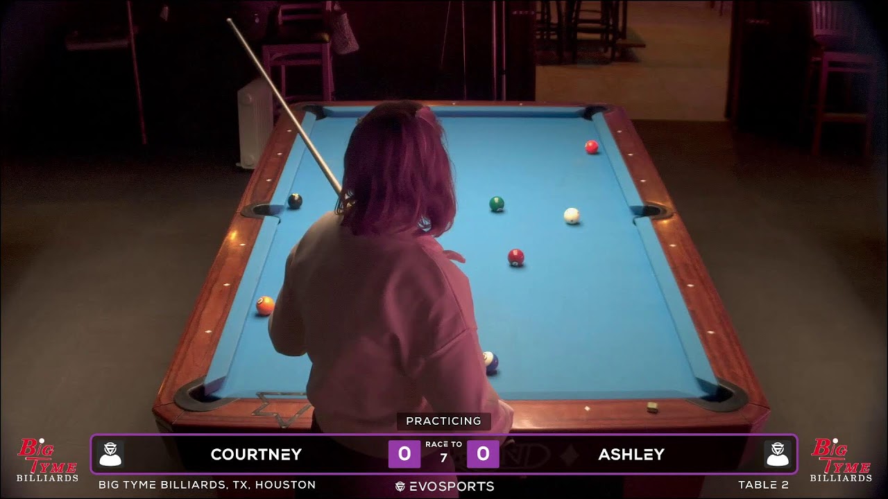 COURTNEY  vs ASHLEY - BIG TYME BILLIARDS - TABLE 2 | EvoSports