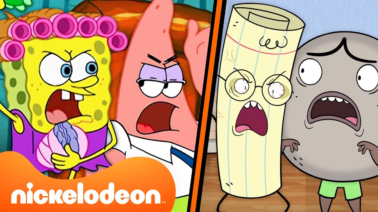 ¡Las discusiones más GRANDES de Bob Esponja + Piedra, Papel, Tijeras durante 33 minutos! 💥