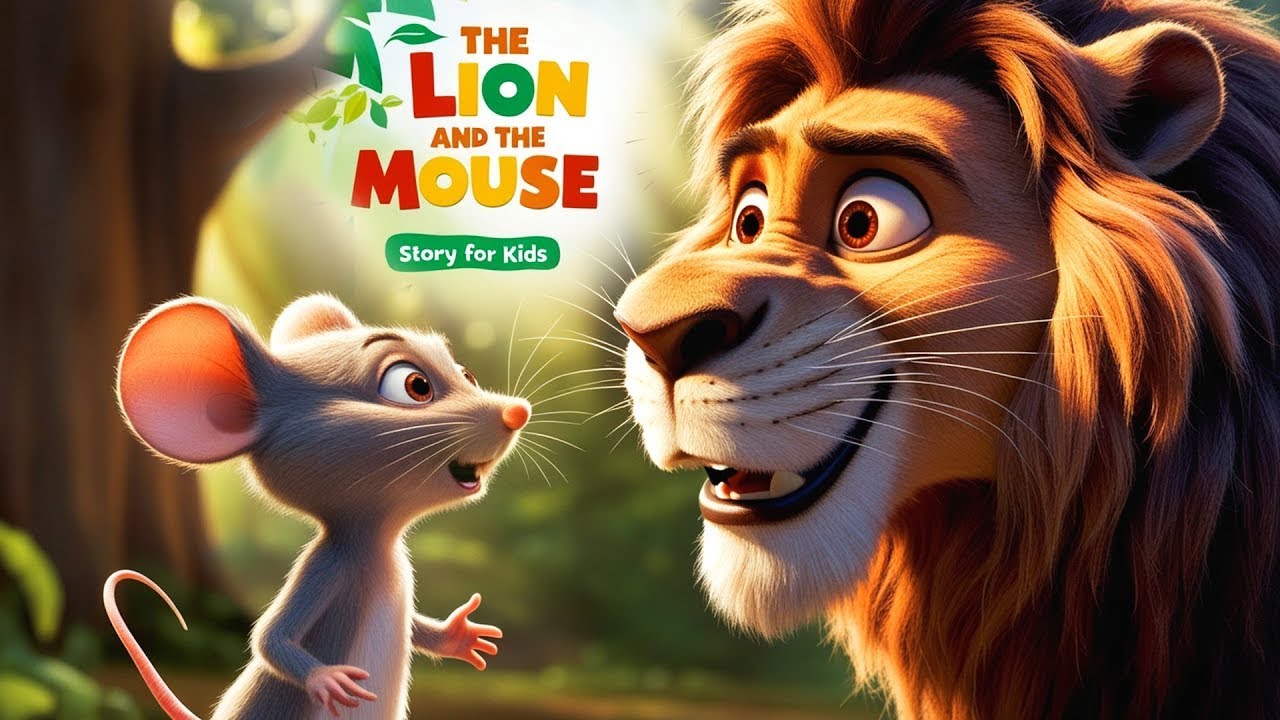 The Lion and the Mouse Story | A Lesson on Kindness and Friendship #kidsstories