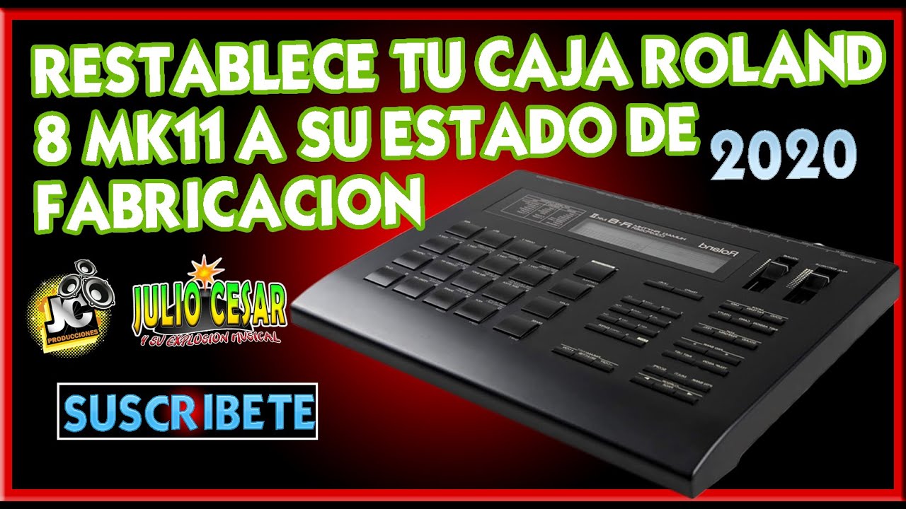 RESTABLECER, FORMATEAR TU ROLAND 8 MK11 A SU ESTADO DE FABRICA