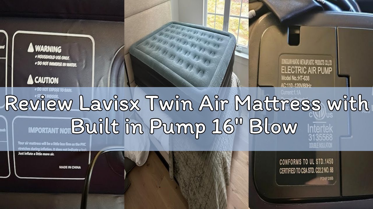 Review Lavisx Twin Air Mattress with Built in Pump 16