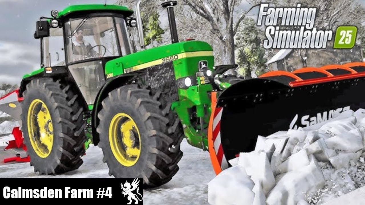 SNOW DAY!!- Calmsden Farm - FS25 Timelapse - EP4