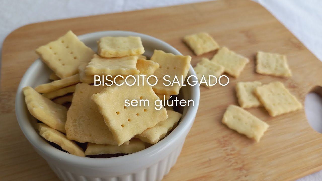 BISCOITO SALGADO SEM GLÚTEN E SEM LACTOSE | Como fazer