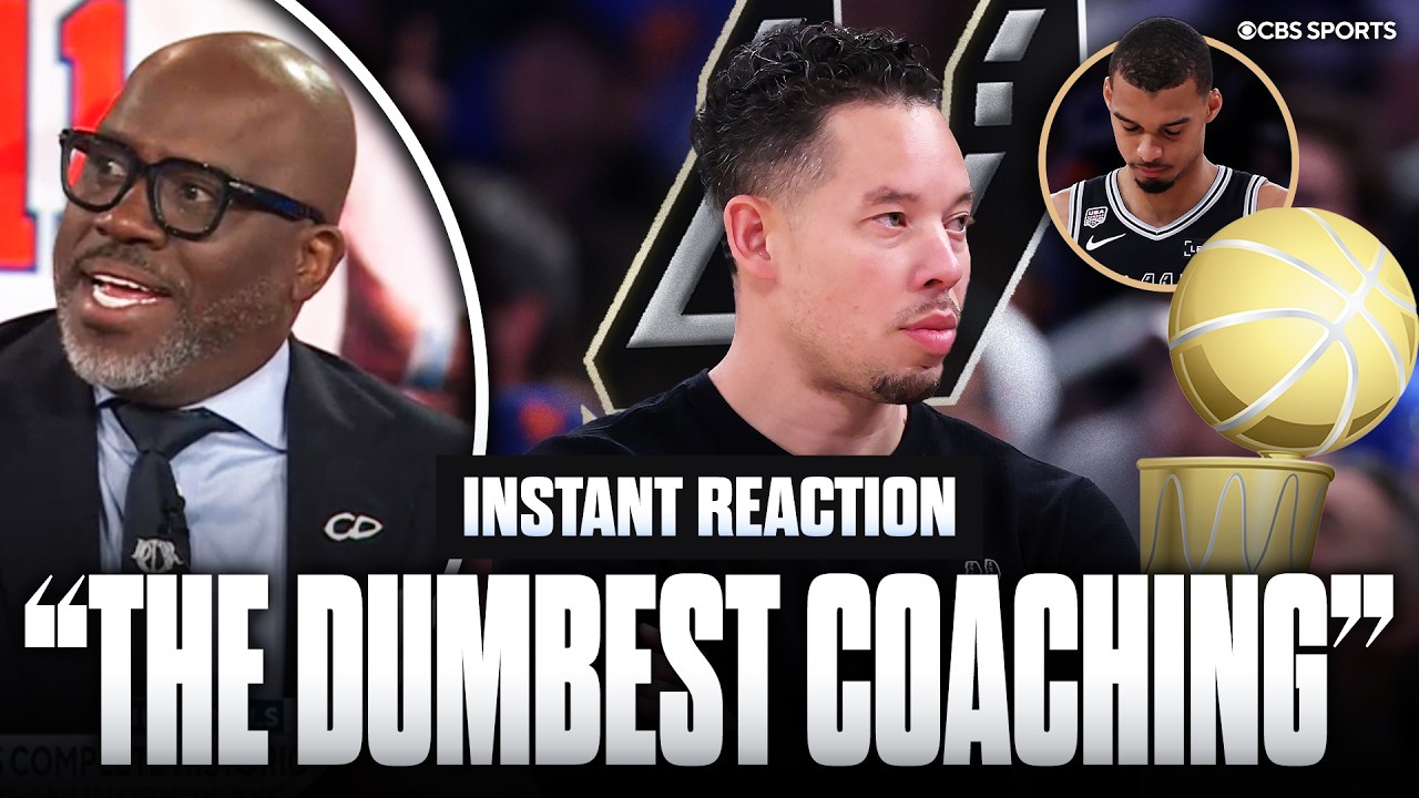 NBA analyst reacts to Spurs epic collapse in Game 4 of NBA Finals against the Knicks 👀