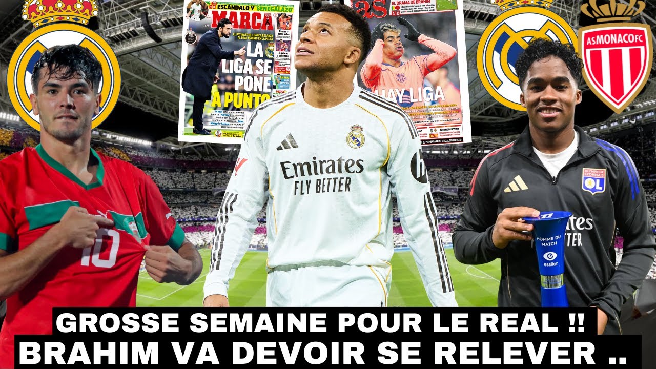 🚨LE REAL REVIENT A 1 POINT DU BARCA .. / SOUTIENS À BRAHIM DIAZ .. /ENDRICK S'AMUSE EN LIGUE 1 🔥