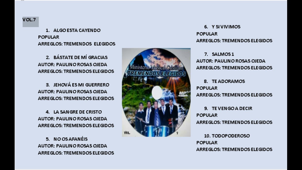 VOL 7 TREMENDOS ELEGIDOS