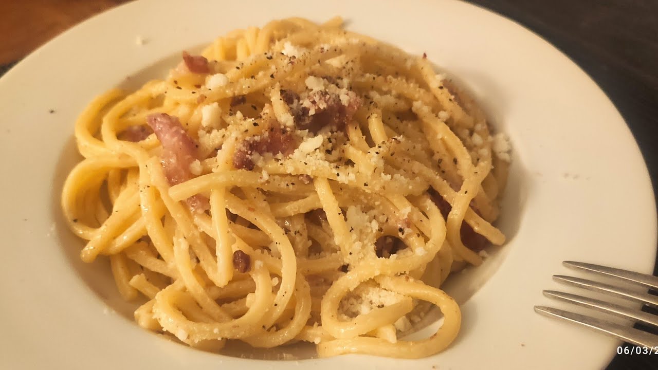 E stasera....pasta alla gricia con tonnarelli! Classico primo romano!