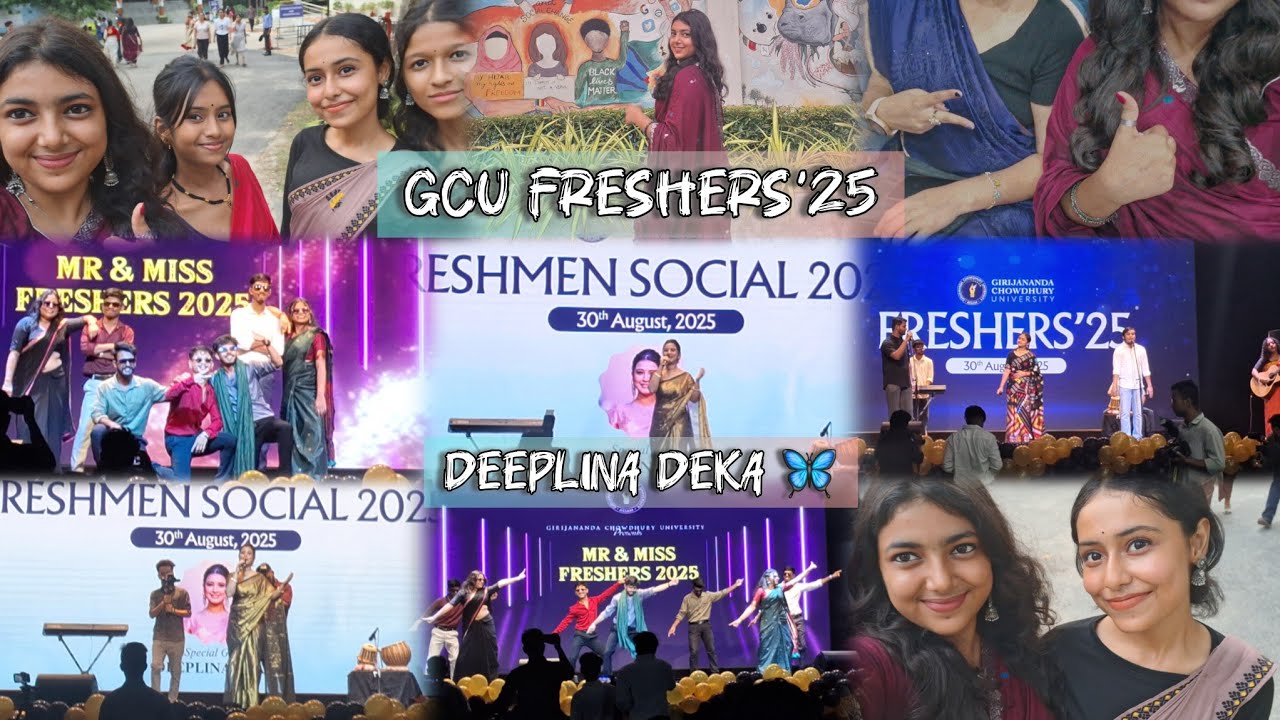 GCU Freshers 2025 | Deeplina Deka🦋 (Special guest)| Guwahati | Northeast Rover Vlogs|