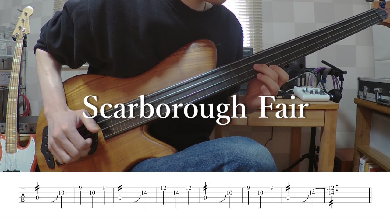 Scarborough Fair (Solo Bass Cover With TAB)