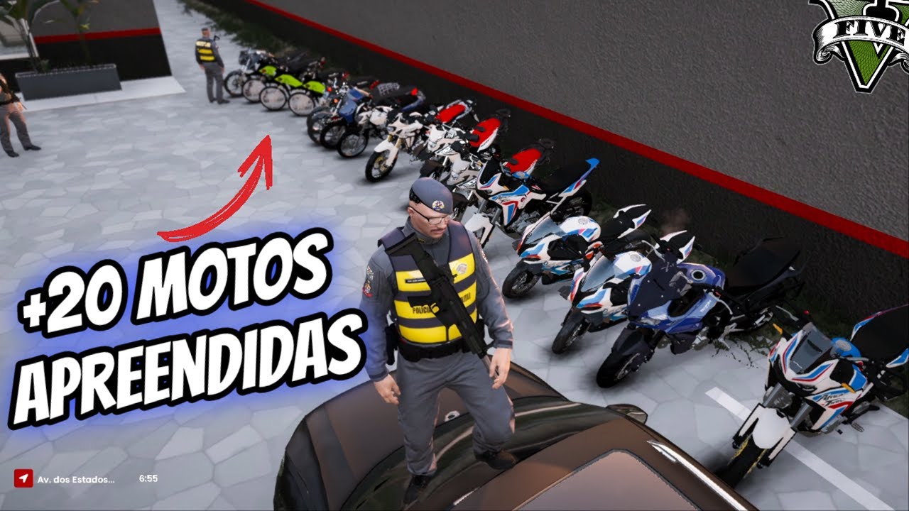 MEGA OPERAÇÃO APREENDE MOTOS IRREGULARES - GTA RP