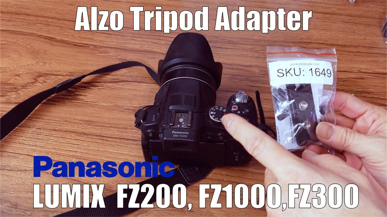 Alzo Tripod Adapter for Panasonic FZ1000 & FZ200 & FZ300