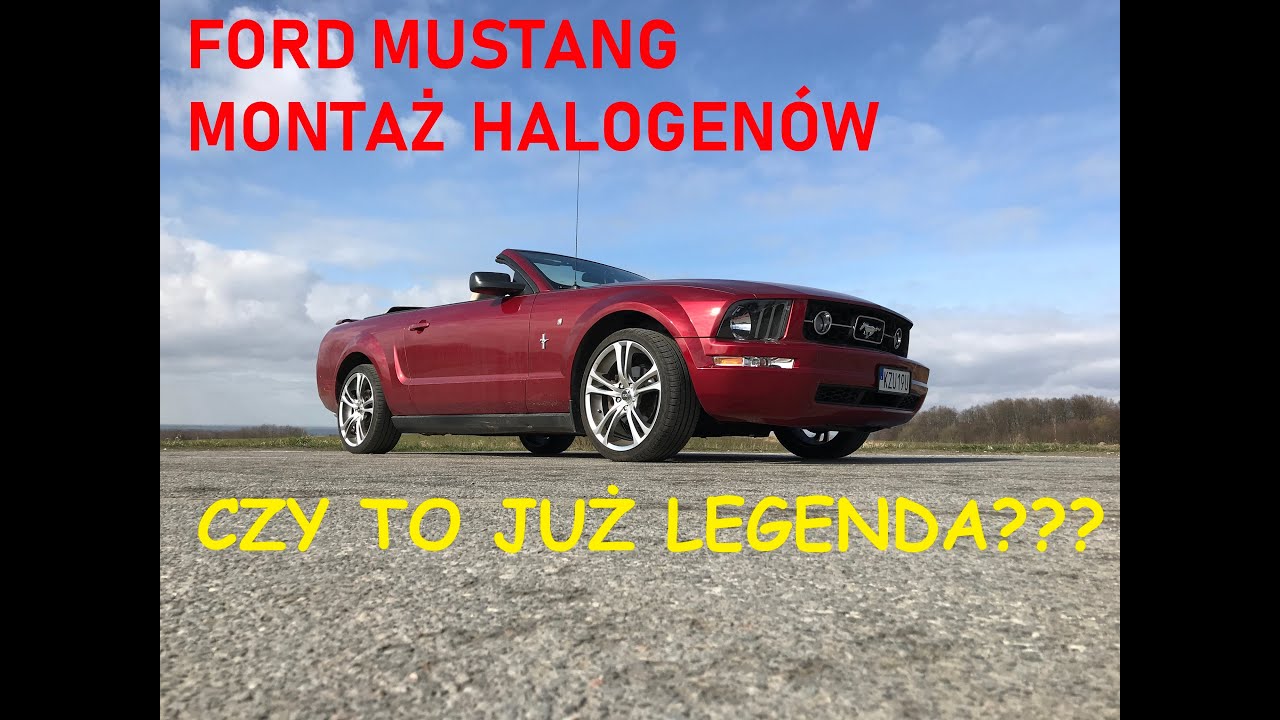 FORD MUSTANG MONTAŻ HALOGENÓW !