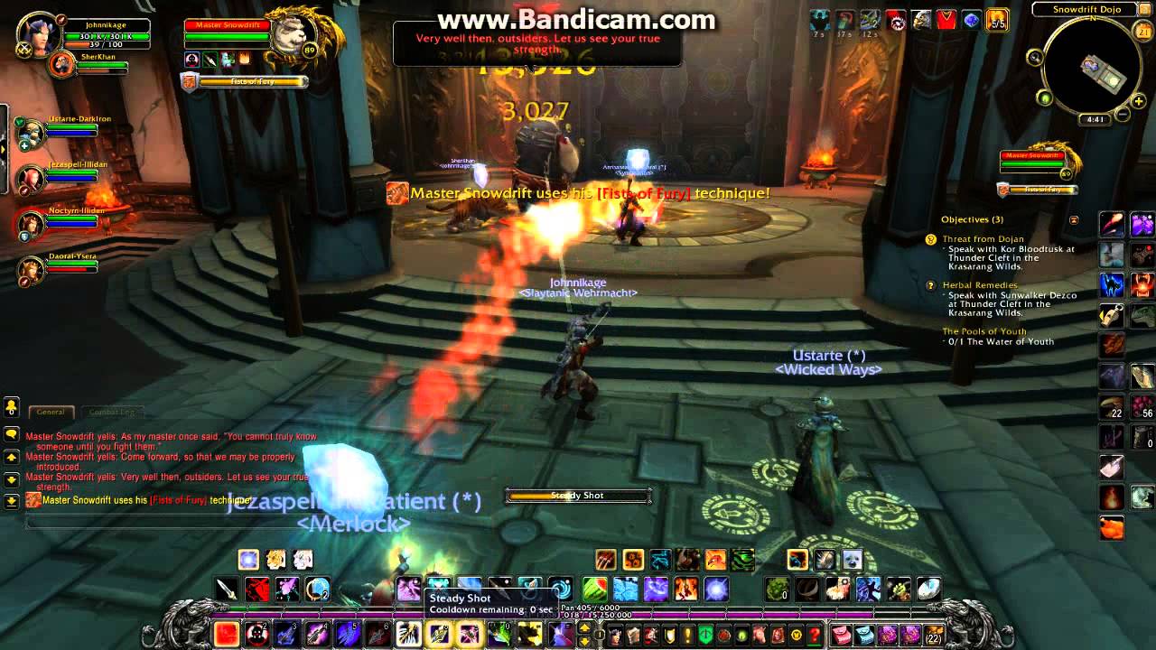 Johnniekage's Wow Gamplay: Shadowpan Monestary (Master Snowdrift fight)
