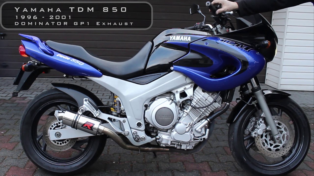 TDM 850 1996 - 2001 Stock Exhaust vs Dominator Exhaust Sound ⚡️DOMINATOR Exhaust Official 🏍
