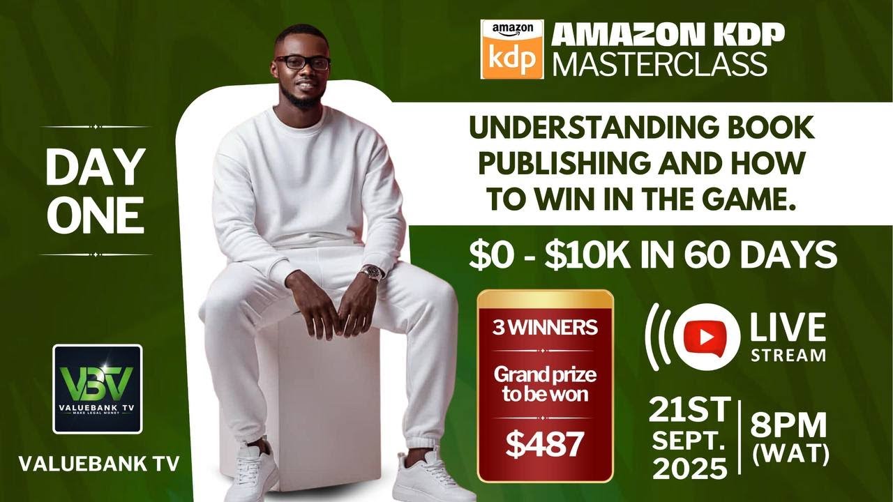 AMAZON KDP MASTERCLASS: Understanding Book Publishing And how to win in the GAME