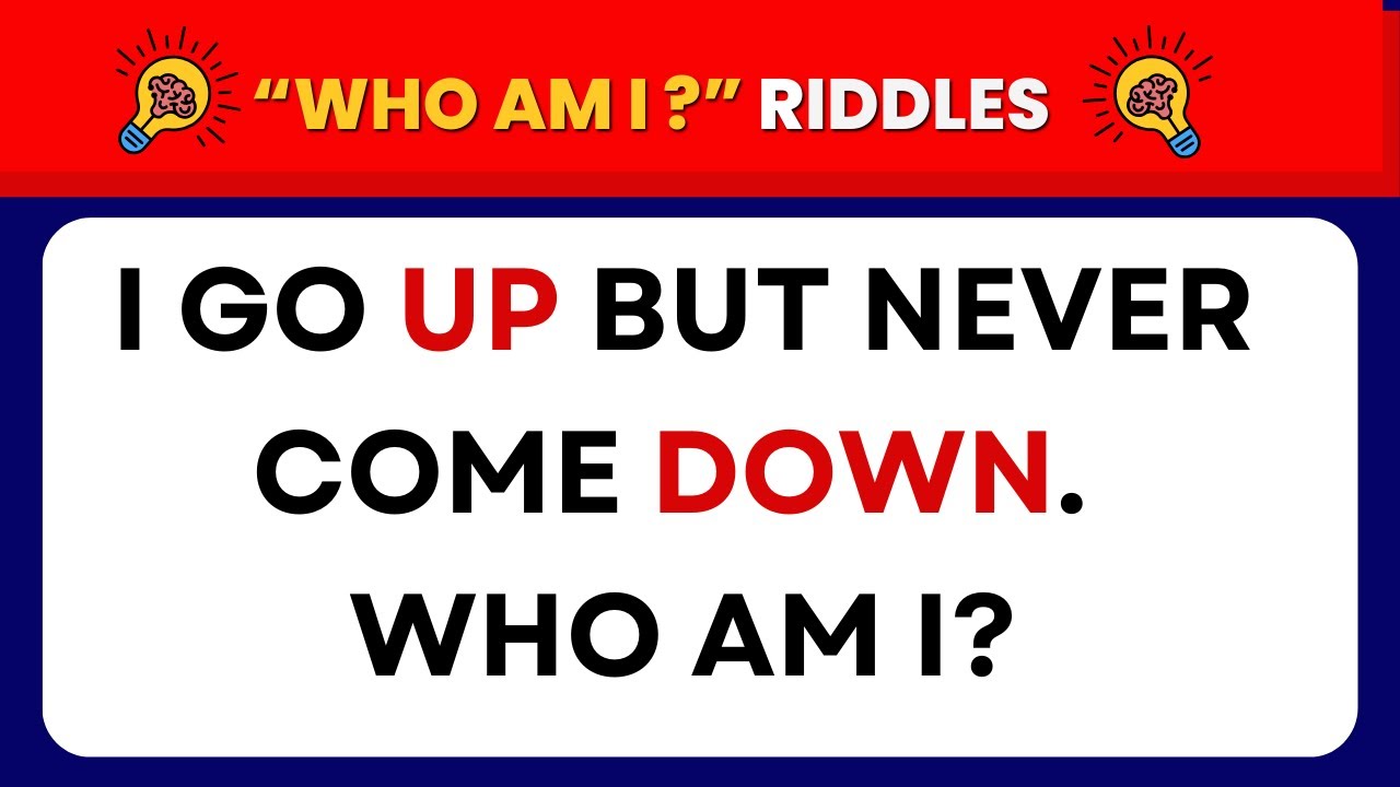 Who Am I? Riddle Quiz 🔥 50 Mind-Blowing Brain Teasers