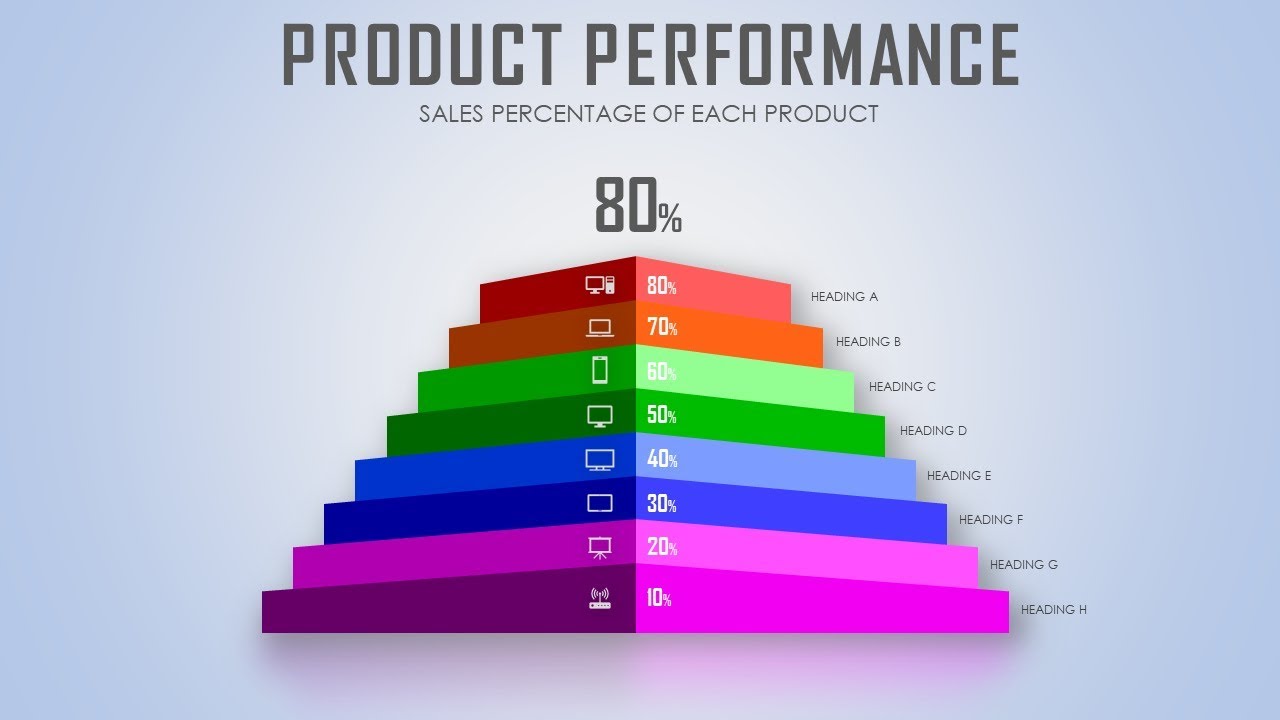 How To Design Beautiful Custom #Pyramid #Data #Chart SmartArt in Microsoft Office PowerPoint PPT