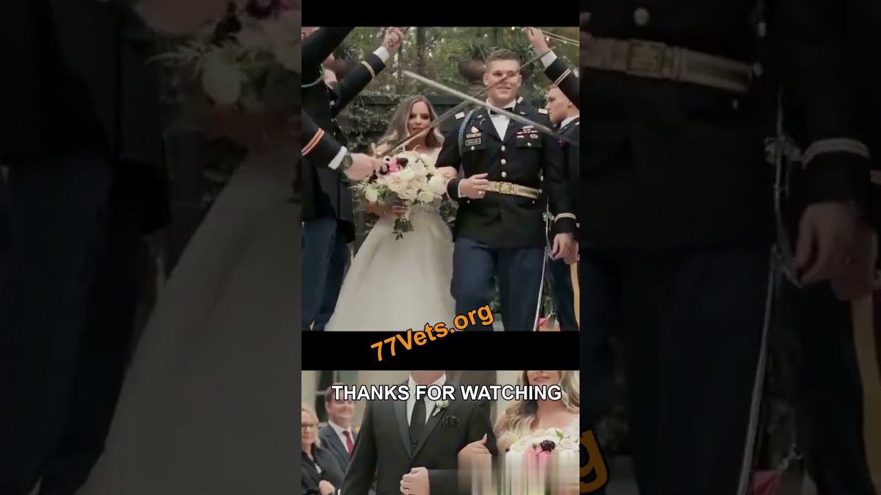 Part 3: Army Ranger Military Wedding With Honors And Swords  #Shorts
