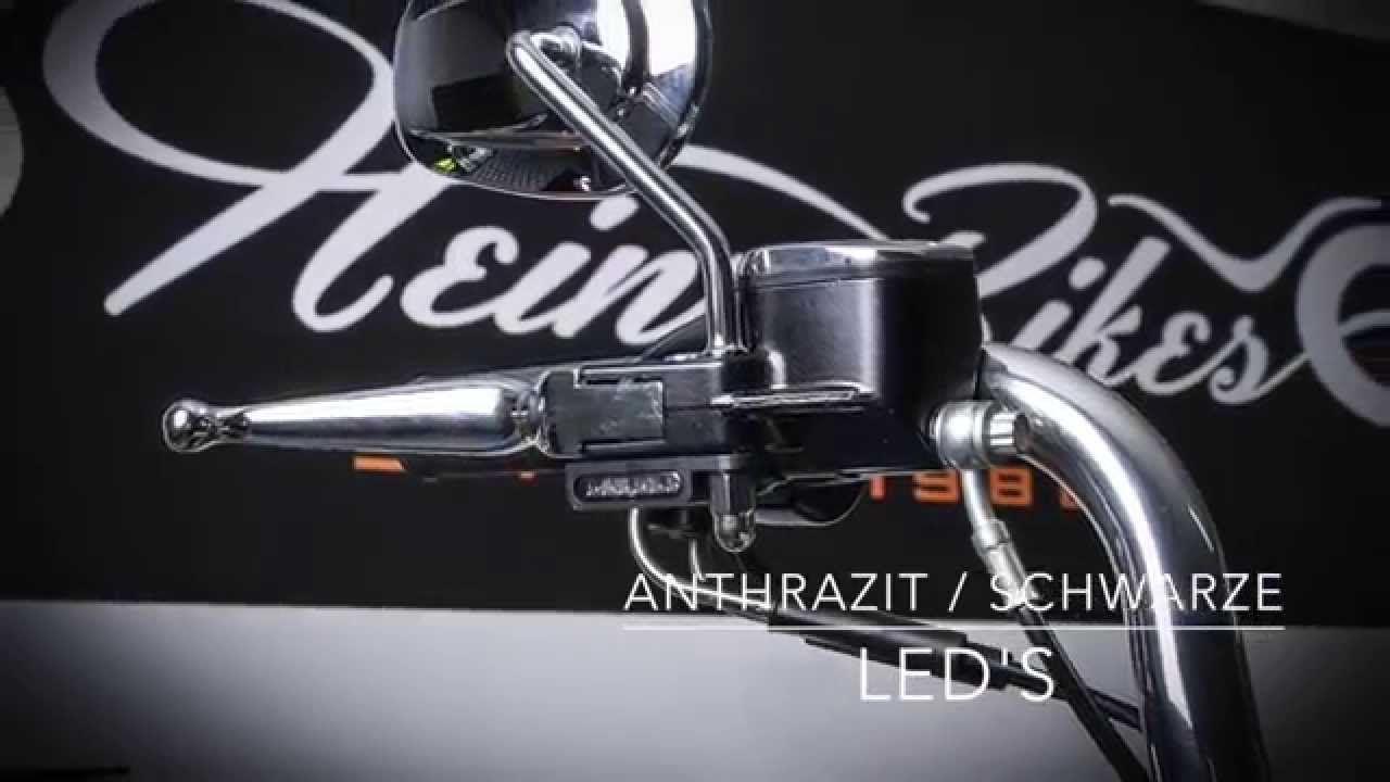 HeinzBikes LED Lenker Armaturen Blinker für Harley-Davidson