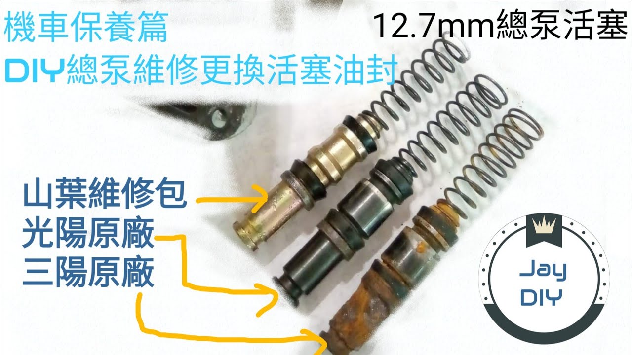 [機車保養篇] 恢復煞車手感免換總泵DIY總泵維修 適用光陽、三陽、山葉車種