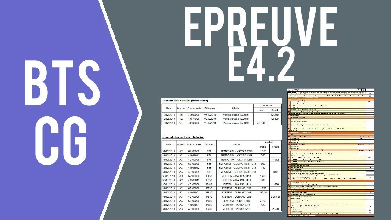 BTS CG - RÉUSSIR L' ÉPREUVE E4.2