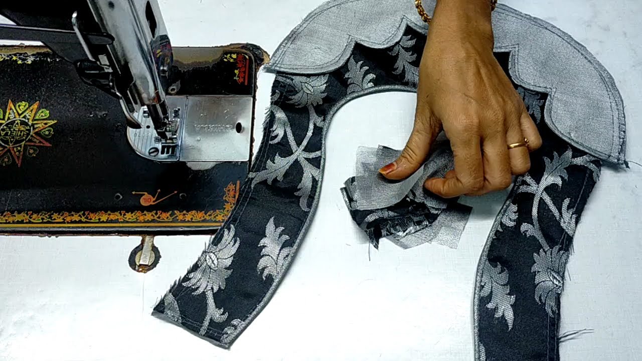 very simple and quick method stitching blouse design#blousedesigns