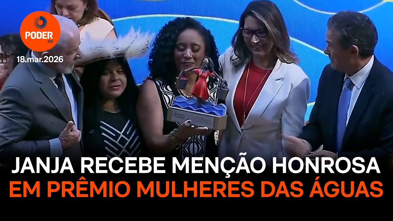 Janja recebe menção honrosa em prêmio Mulheres das Águas