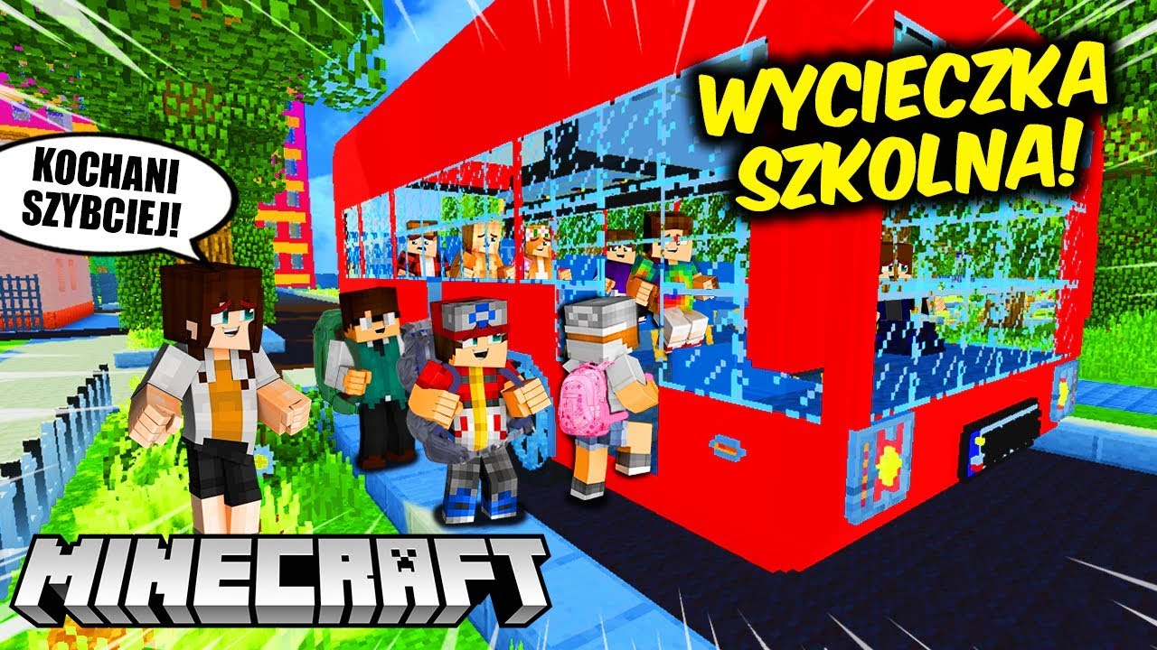 😱🚍PIERWSZY DZIEŃ WYCIECZKI?! MINECRAFT EKSTRA SZKOŁA!