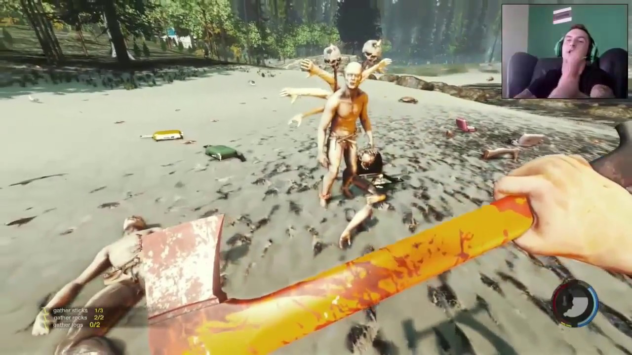 IsAmUxPompa Funny moments #1 The Forest