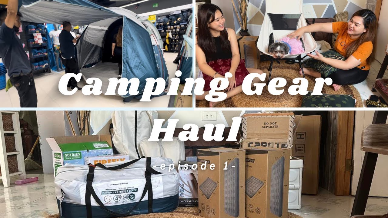 Affordable Camping Gear Haul (Lazada • Shopee • DIY• Decathlon)