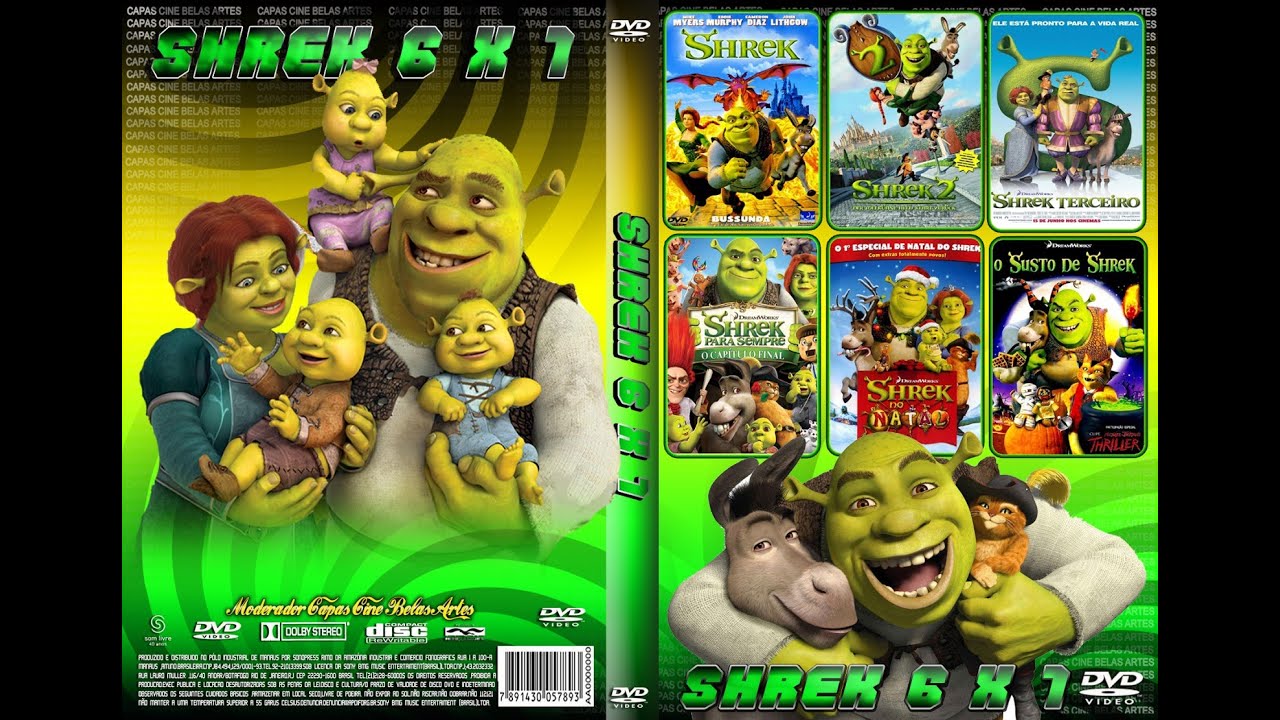 Menu DVD: SHREK 6 em 1