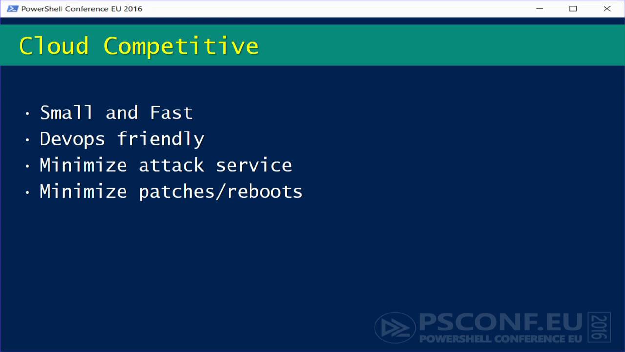 PowerShell Core – why and what? (Jeffrey Snover MSFT)