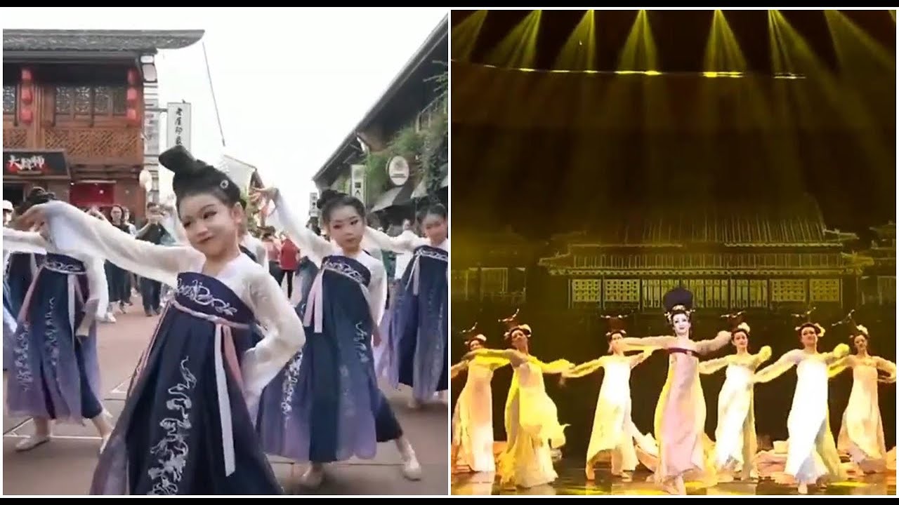So Độ Đáng Yêu Múa Song Diện Yến Tuân Trẻ Em Và Người Lớn 【古风舞蹈】《双面燕洵》《丽人行》